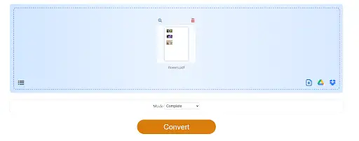 Click on the Convert