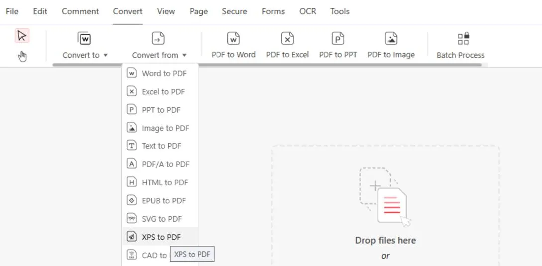 XPS to PDF