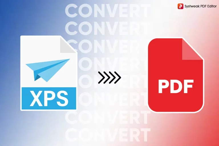 How to Convert XPS File to PDF in Windows