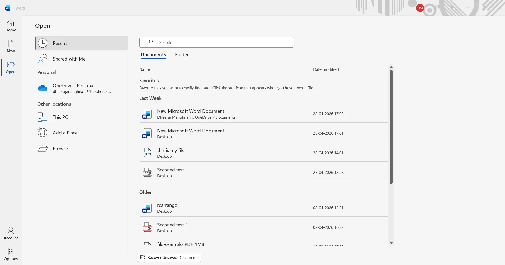 select your PDF file