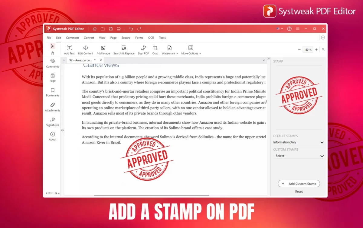 How to Add a Stamp on PDF