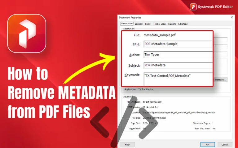 How to Remove Metadata from PDF Files