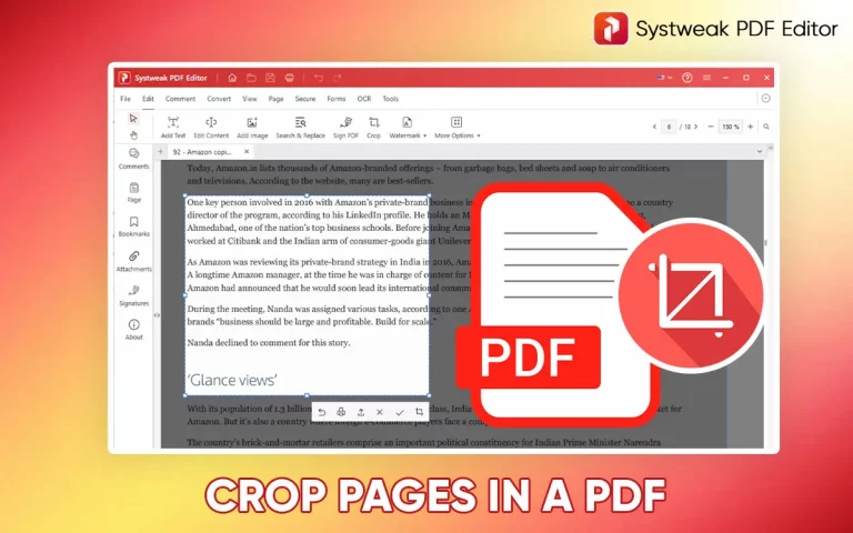 How to crop pages in a PDF