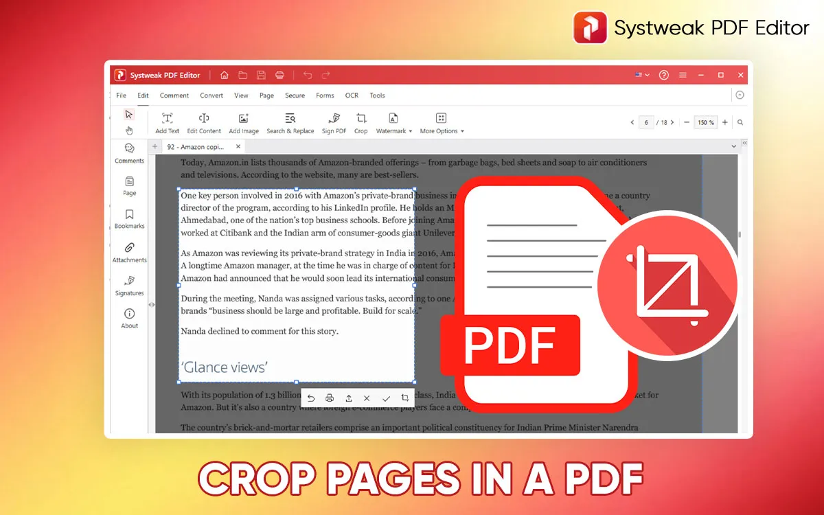 How to crop pages in a PDF