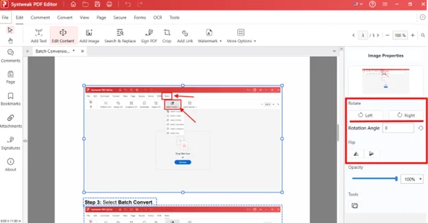 Rotate pdf online