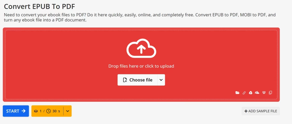 Select your EPUB file