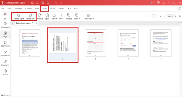 how to rotate a pdf document