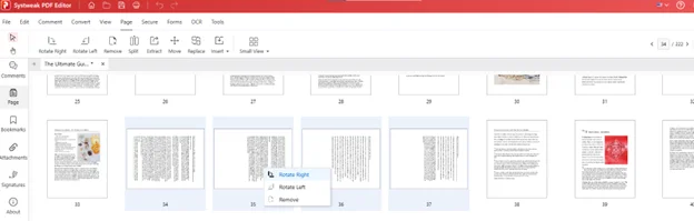 how to rotate all pages