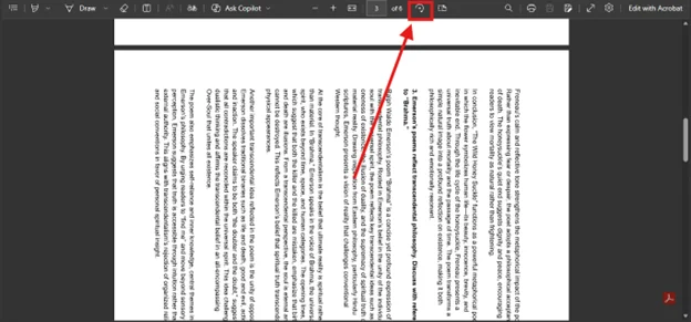 rotate single page in pdf
