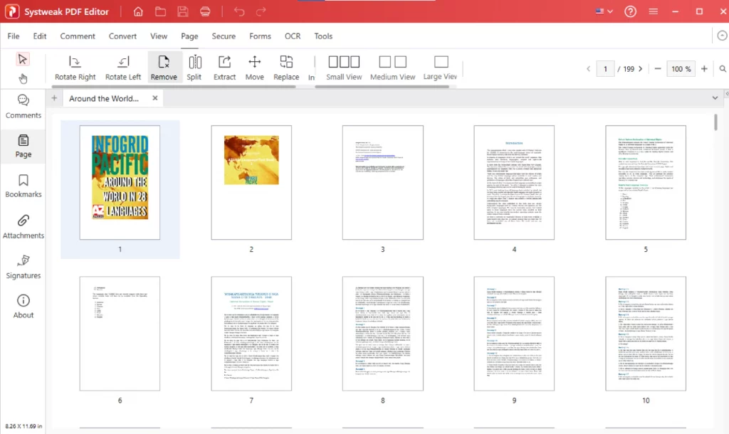 Go to the Pages Section