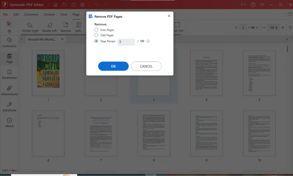 Select and Delete Pages