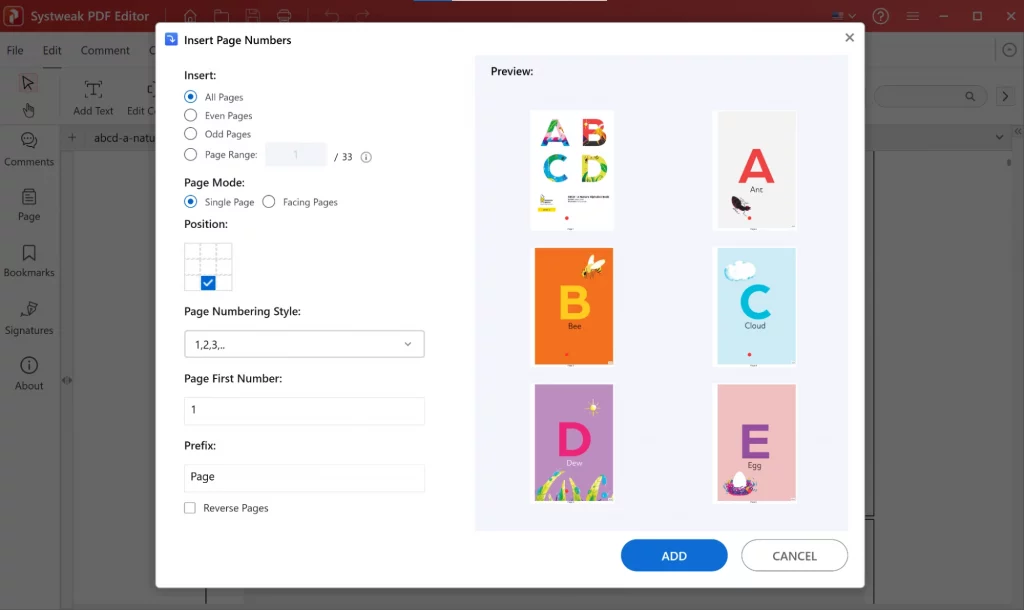 Customize Your Page Numbers