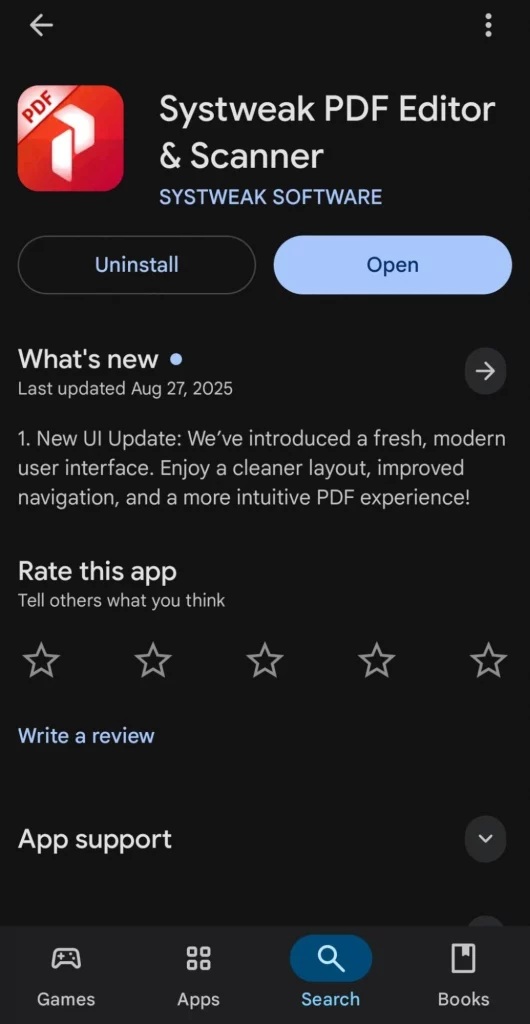 Install Systweak PDF Editor