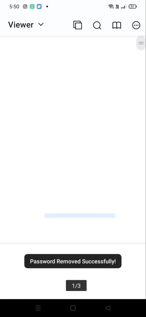 Password will be removed