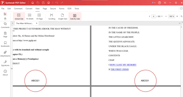 add Bates numbering in a PDF