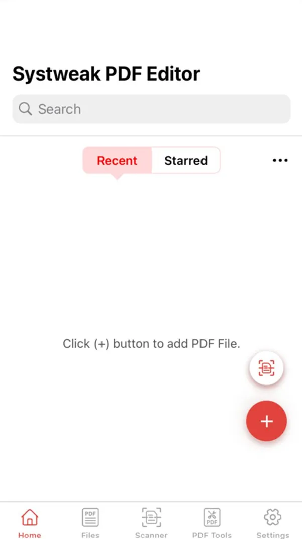 click plus to add files