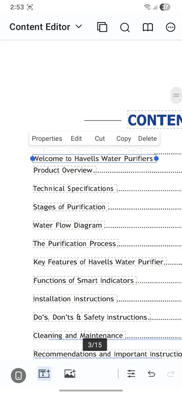 double tap to make change