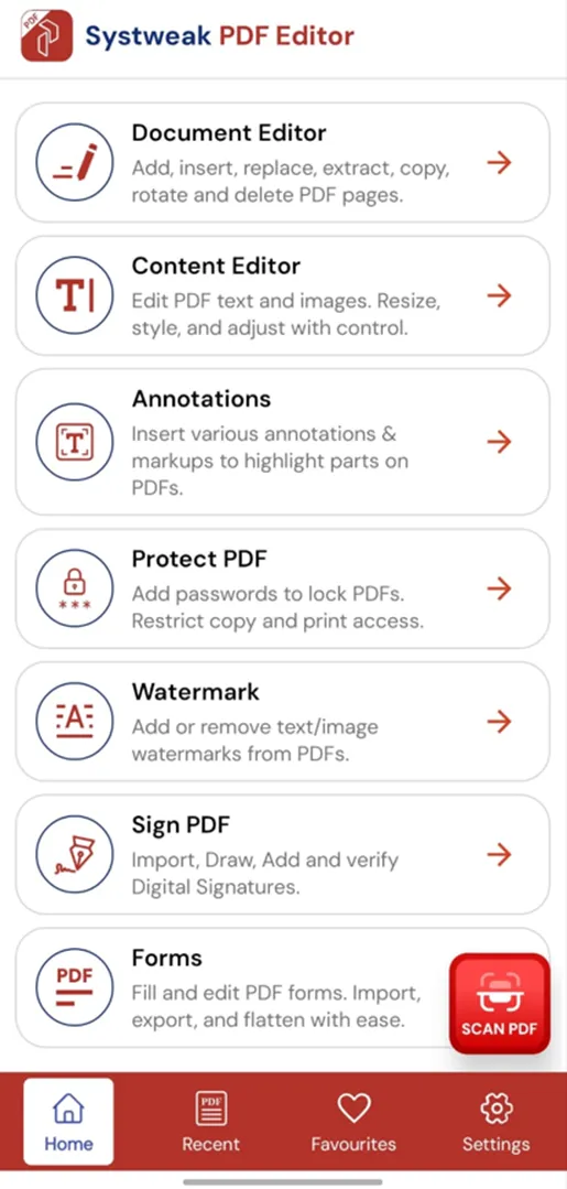 open the pdf for change