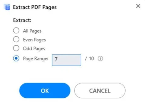 page range