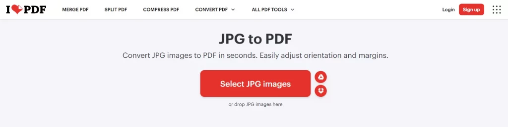 Convert from JPG to PDF