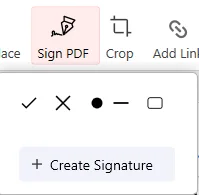 Sign pdf file