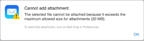 Cannot file attachment