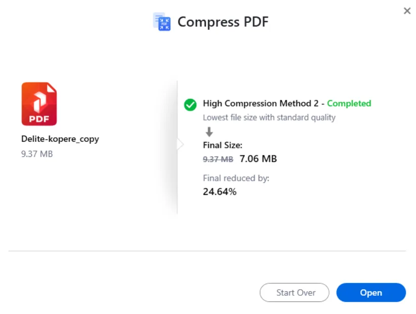 High Compression Method 2