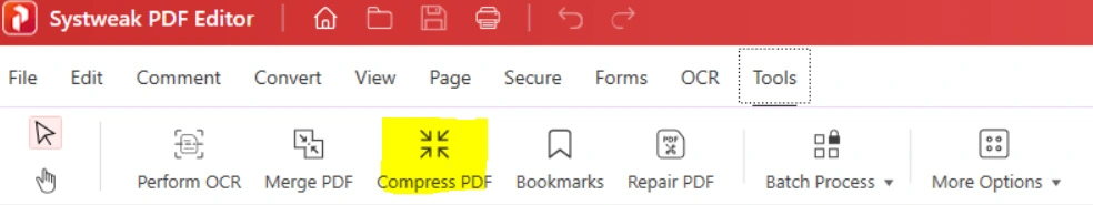Select Compress PDF