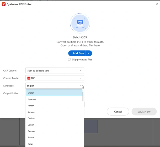 Set the document language