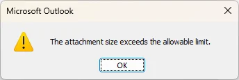 size for attachments