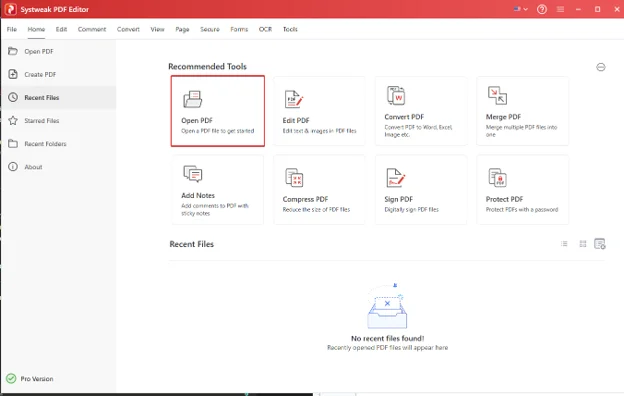 Open PDF file