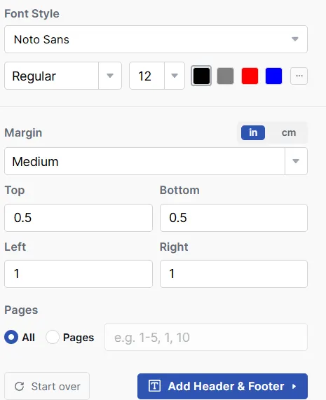 Change the font style
