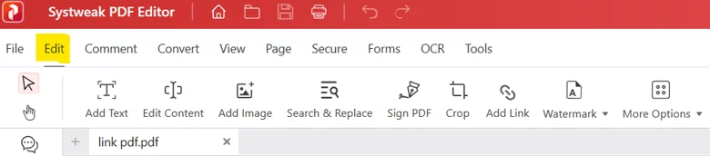 Edit PDF files