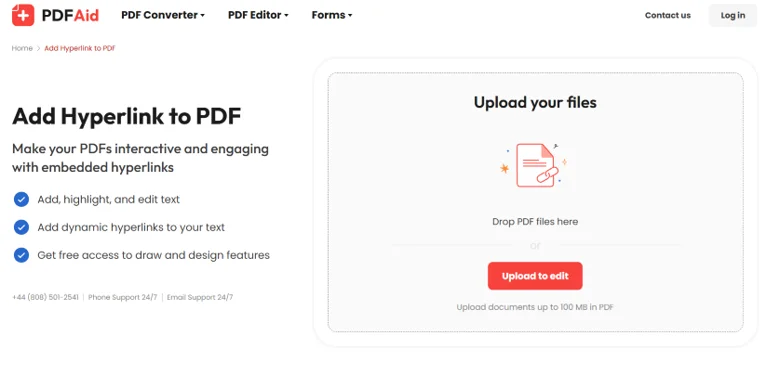 PDF Aid website