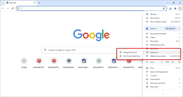 Launch the browser to which you added the extension
