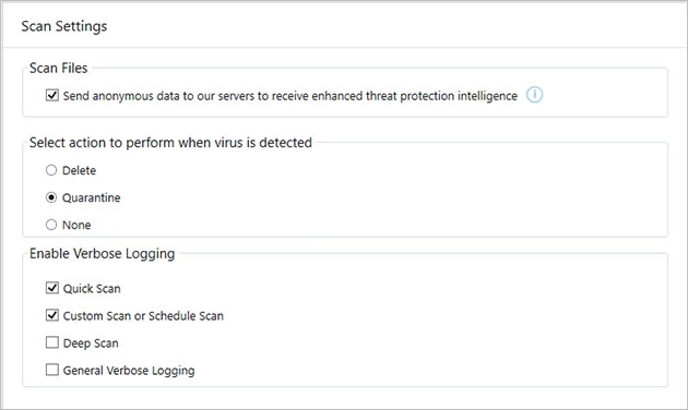 Scan Settings