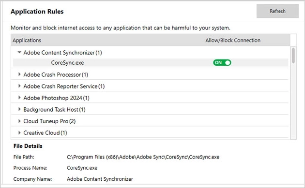 Application Rules