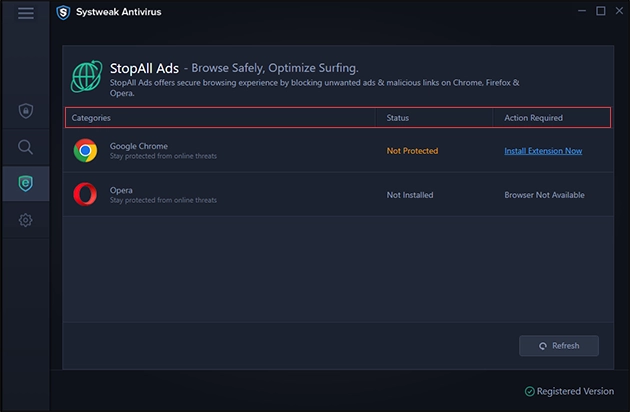 StopAll Ads Browser Extenstion Install