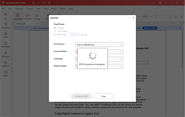 How to convert scanned PDFs