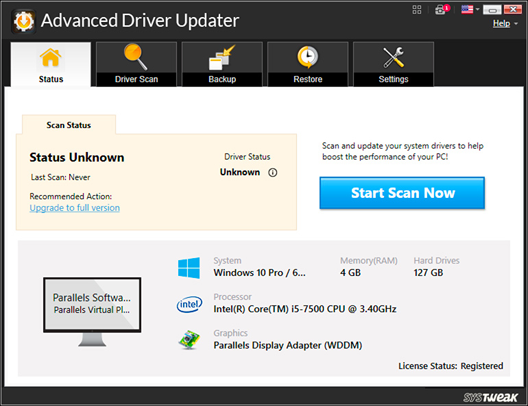 Launch Registered Version