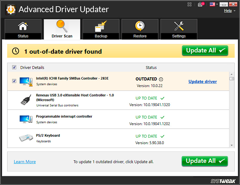 Results and Update Drivers