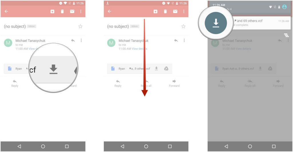 Add contacts from iPhone To Android