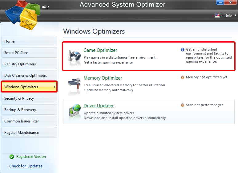 gaming pc optimizer