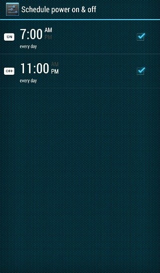 Set Auto Shutdown In Android