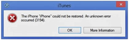 itunes error