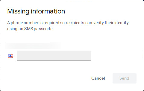 missing info