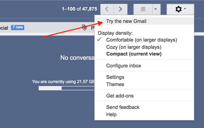 Setting up new Gmail