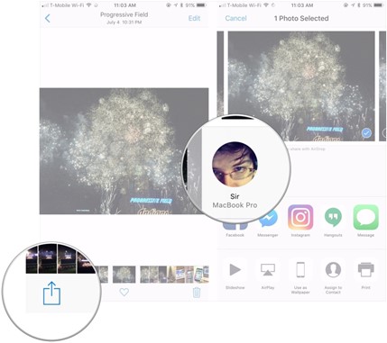 Airdrop on MacOS dock