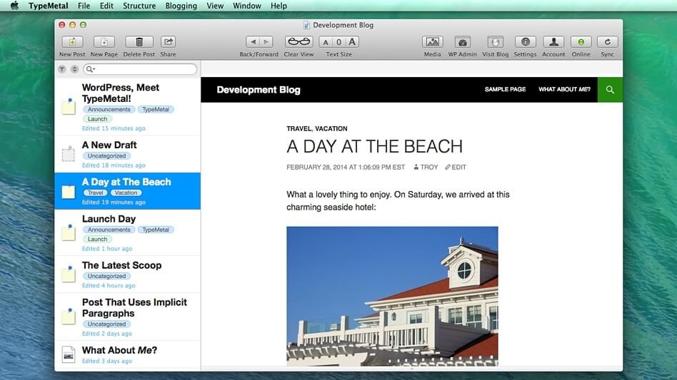 Type Metal Desktop Blogging Platforms