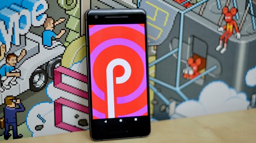 back button android p